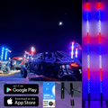 4' LED Whip Elite HD II Pair Magnetic Mount