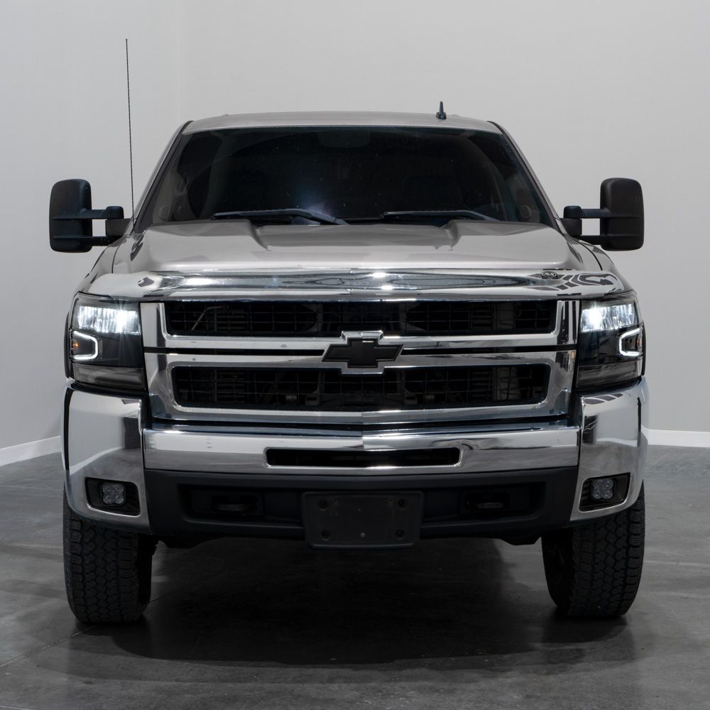 2007–2013 Chevrolet Silverado Full LED Reflector Headlights with Sequential Turn Signals & White DRL (Pair) | Form Lighting