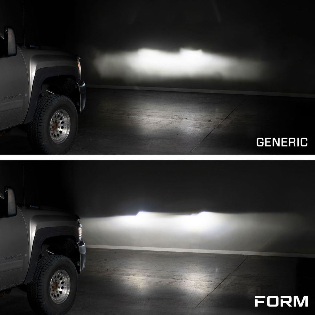 2007–2013 Chevrolet Silverado Full LED Projector Headlights with Triple Bi-LED Projectors, Sequential Turn Signals & White DRL (Pair) | Form Lighting