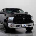 Form Lighting LED Projector Headlights for 2009–2024 Ram 1500, 2009-2018 Ram 2500 & 3500 (Pair) – Dual Bi-LED Projectors, Sequential Turn Signals & Startup Sequence