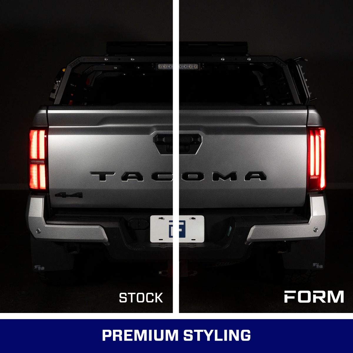 Form Lighting LED Sequential Tail Lights for 2024-2026 Toyota Tacoma (Pair) – Smoked or Red Lens, Plug-and-Play