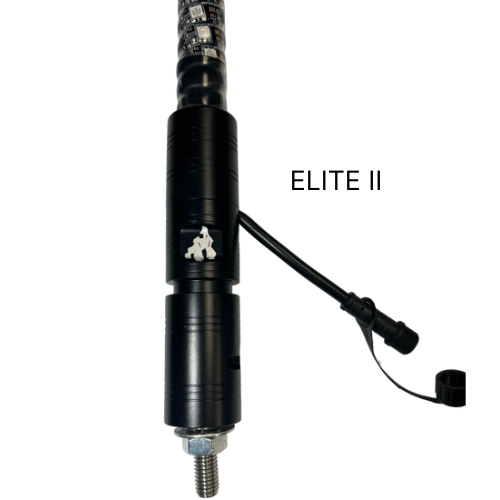 4' LED Whip Elite HD II Pair Magnetic Mount