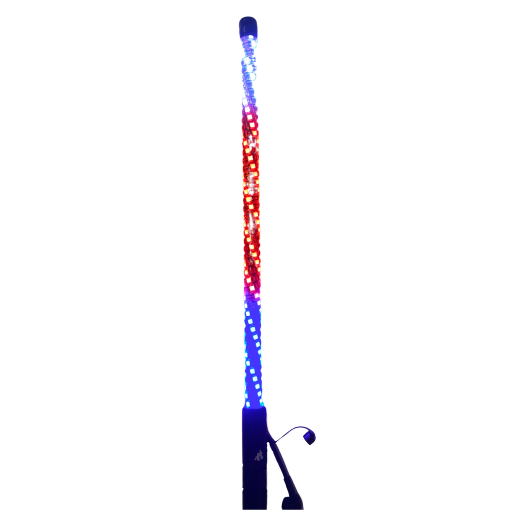 3' LED Whip Elite HD II Pair Magnetic Mount