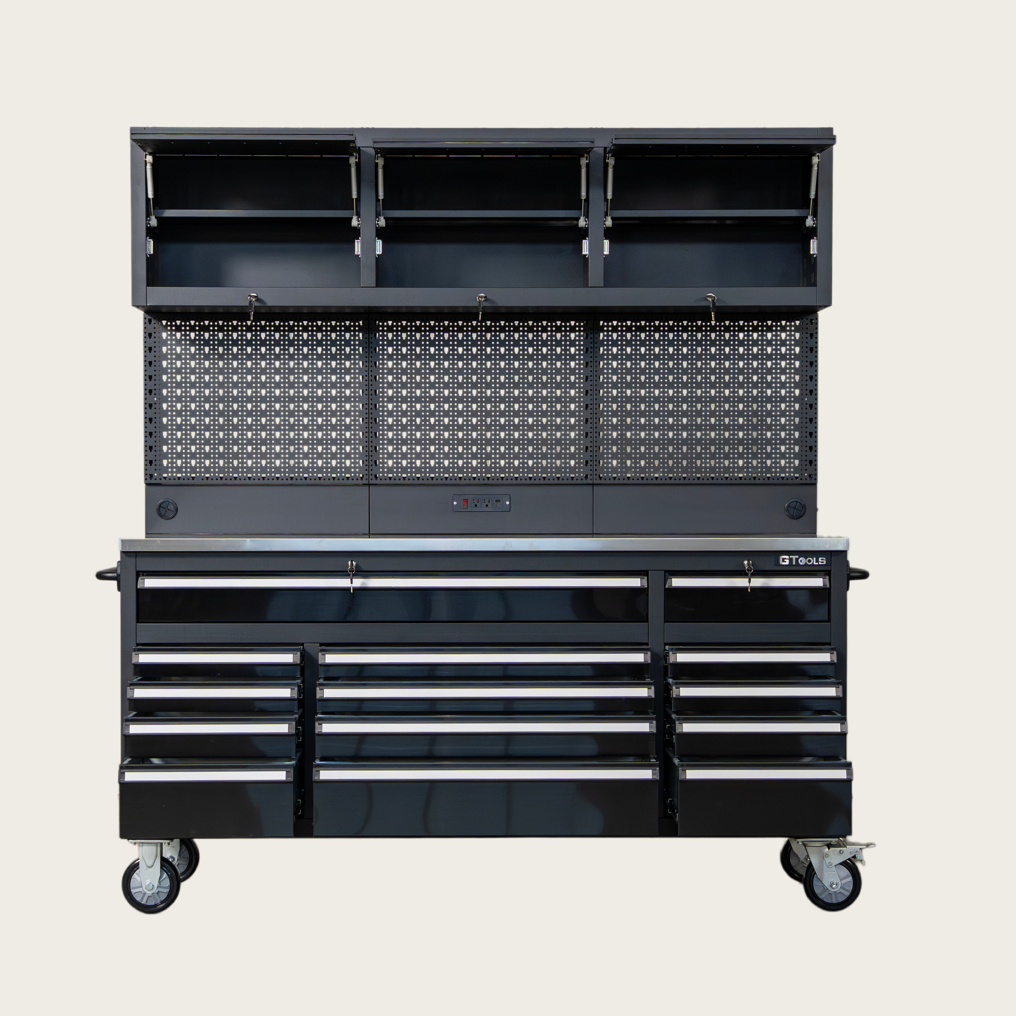 OCTOBER Overhead Pro Special Edition HD 72x79x25 inch Rolling Tool Chest and Workbench