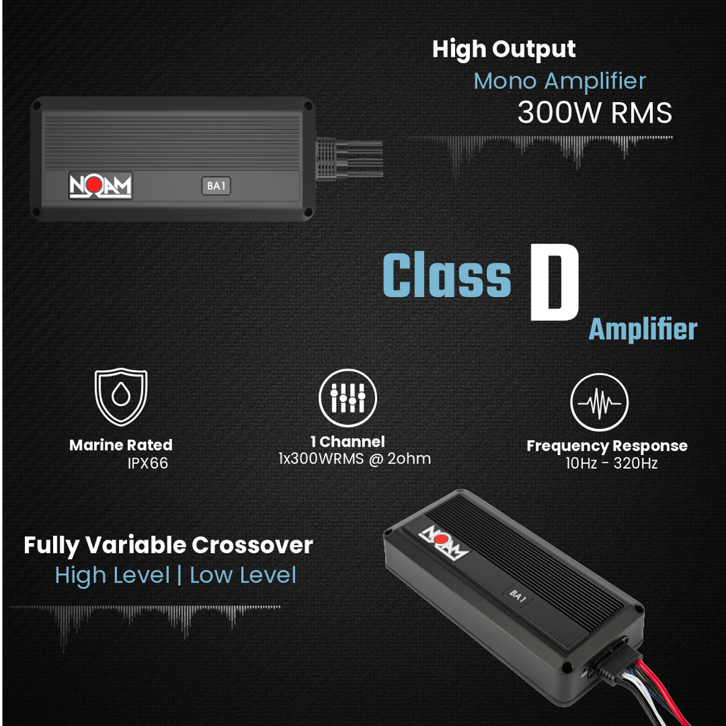 NSUB.3 & BA1 Mono Amp | Marine Mounts