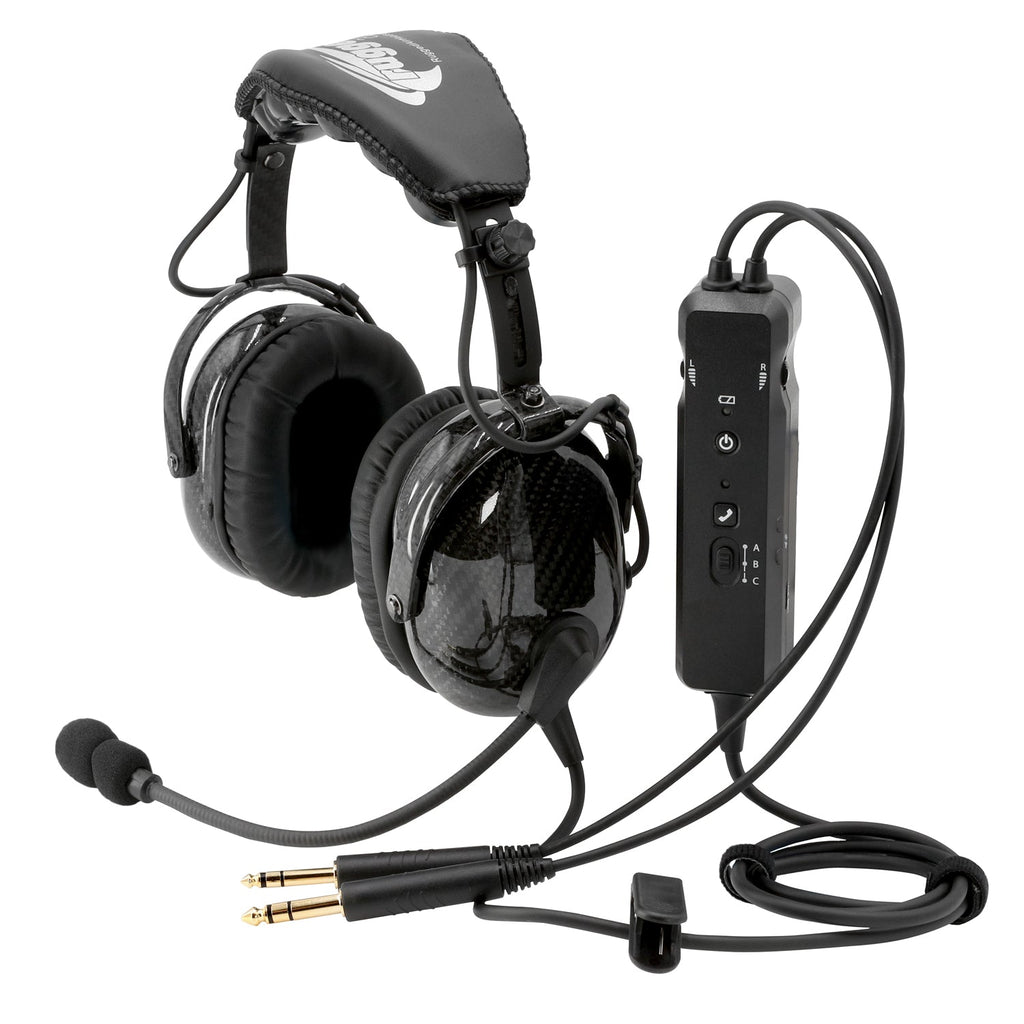 Rugged Air Bluetooth Cell Phone ANR General Aviation Pilot Headset