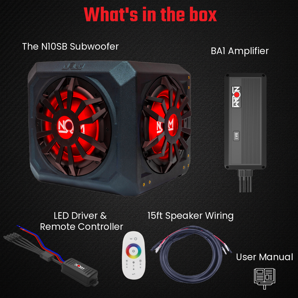 N10SB - Sub + Amp | Golf Cart