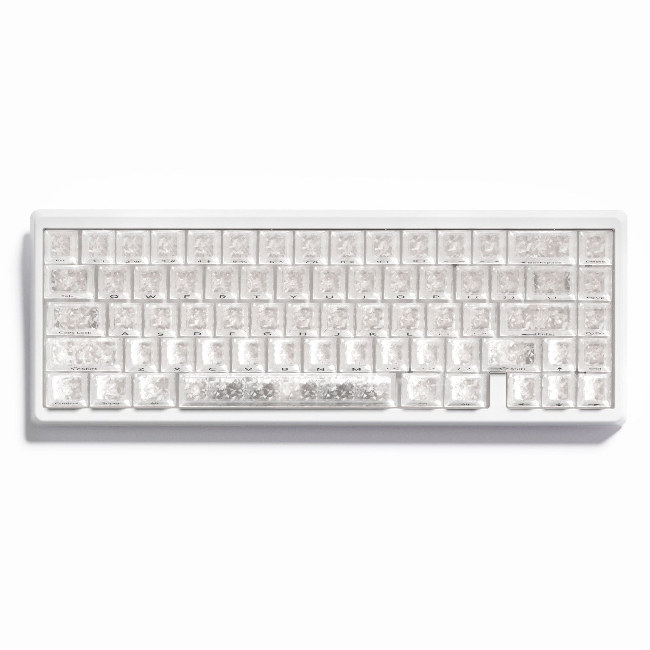 JadeStone Stellar White Tri-Mode RGB Mechanical Keyboard