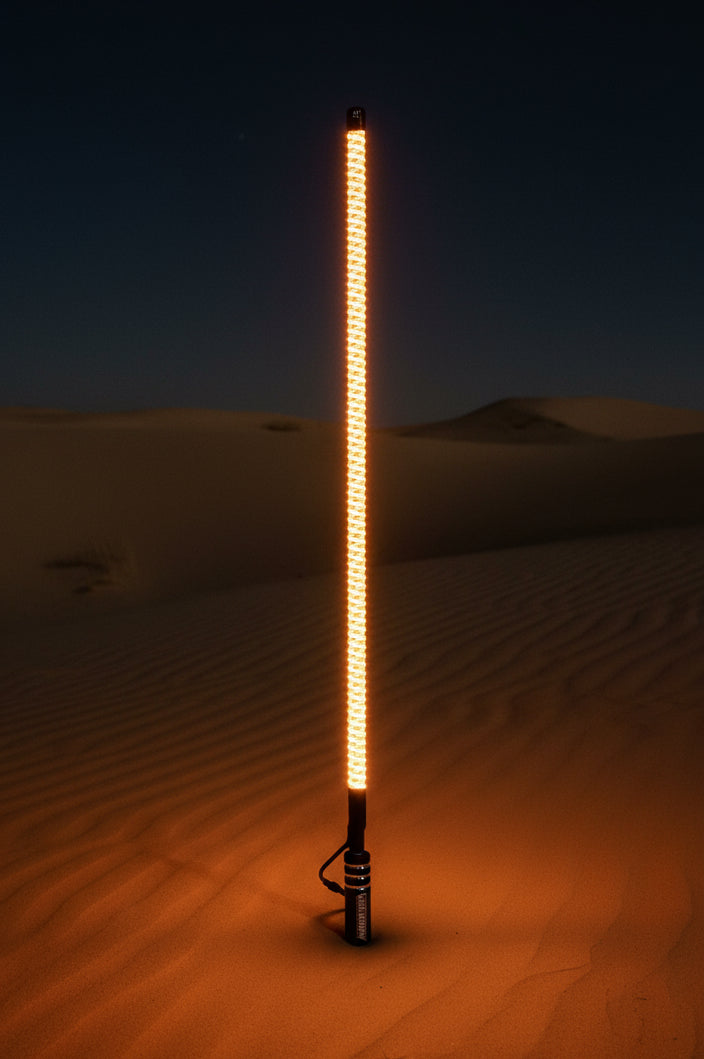 Marshin Whips V2 Black Out LED Whip | Single Stealth Off-Road Light