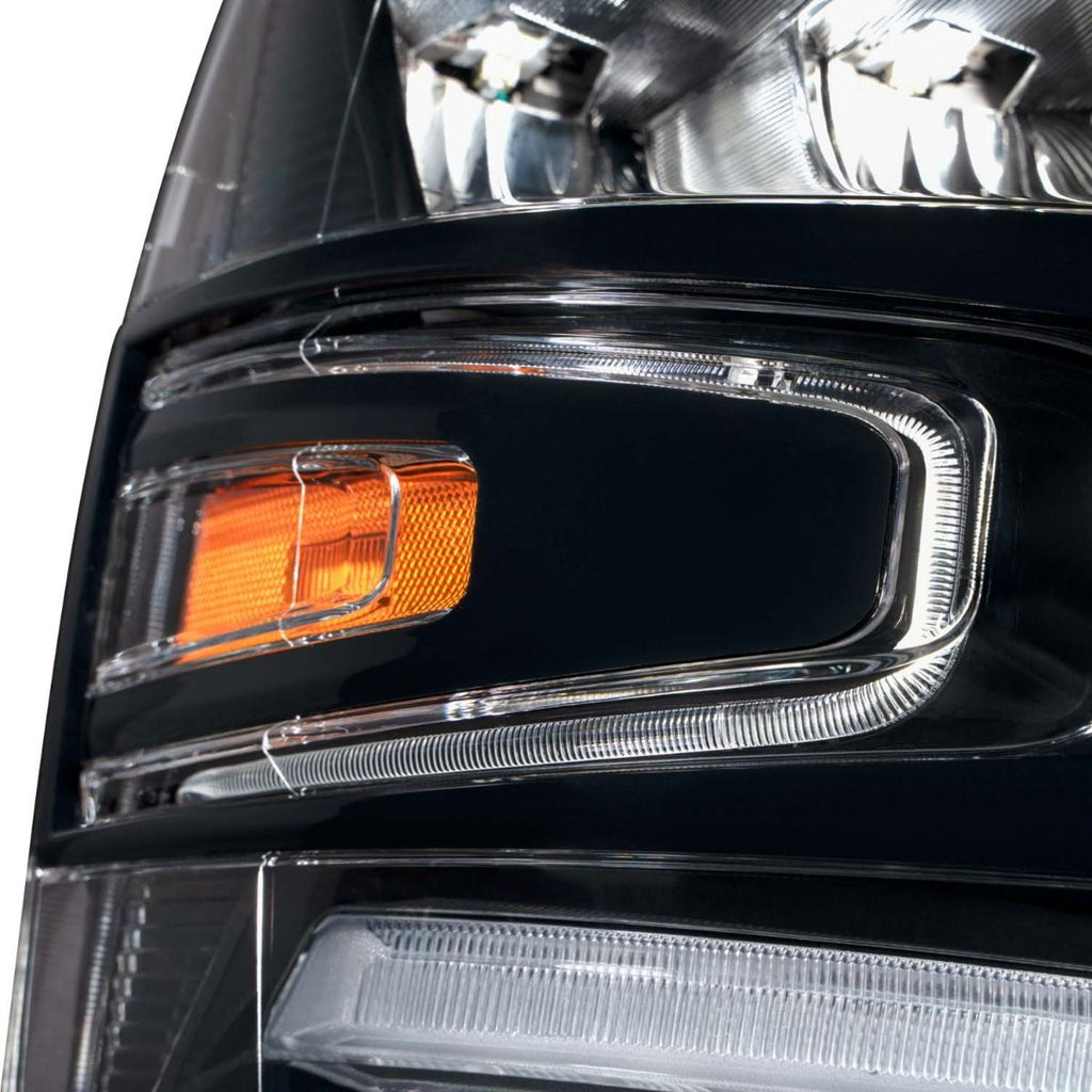 2007–2013 Chevrolet Silverado Full LED Reflector Headlights with Sequential Turn Signals & White DRL (Pair) | Form Lighting